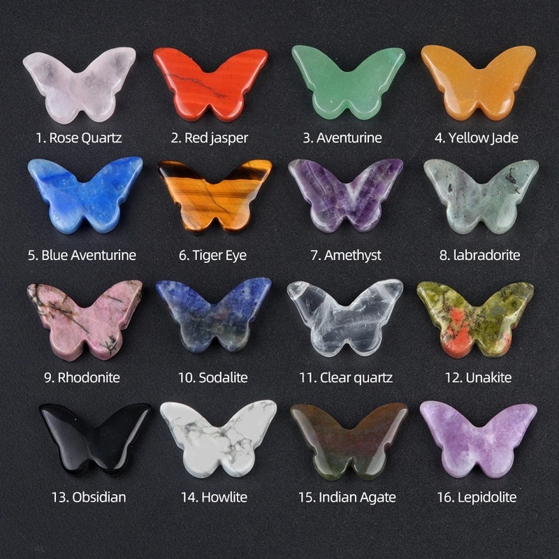 Elegant Butterfly Crystal Agate Ornament|Home Decor & Accessories