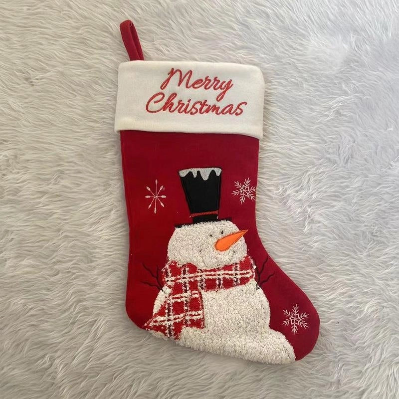 Christmas Snowman Stocking Hanging Ornament | Christmas Decorations