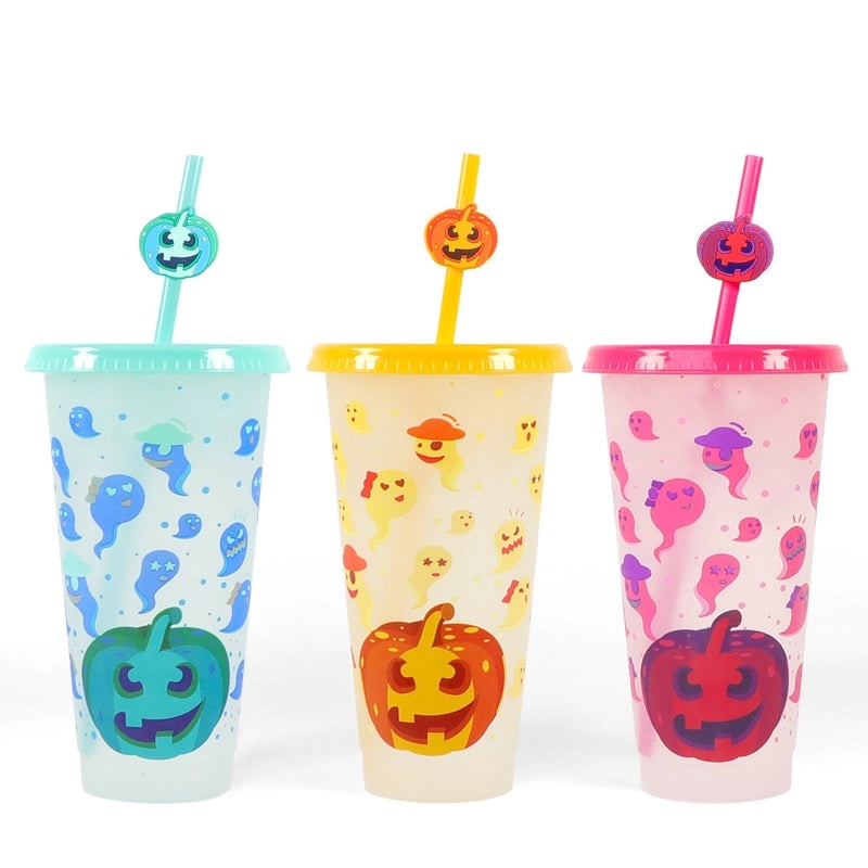 Halloween Themed Cartoon Plastic Water Bottles for Casual Use|Drinkware & Bottles
