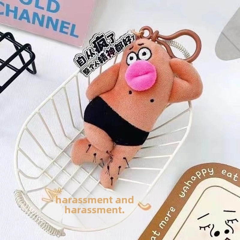 Escape Mad Stinky Things Plush Doll Keychain | Creative Mental Stability Pendant | Accessories & Keychains