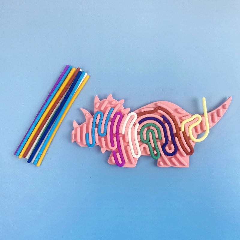 Sensory Silicone Activity Board for Kids | Educational Toy | BPA-Free Food Grade Twist Decompression Tool|儿童感官玩具|益智玩具|减压神器