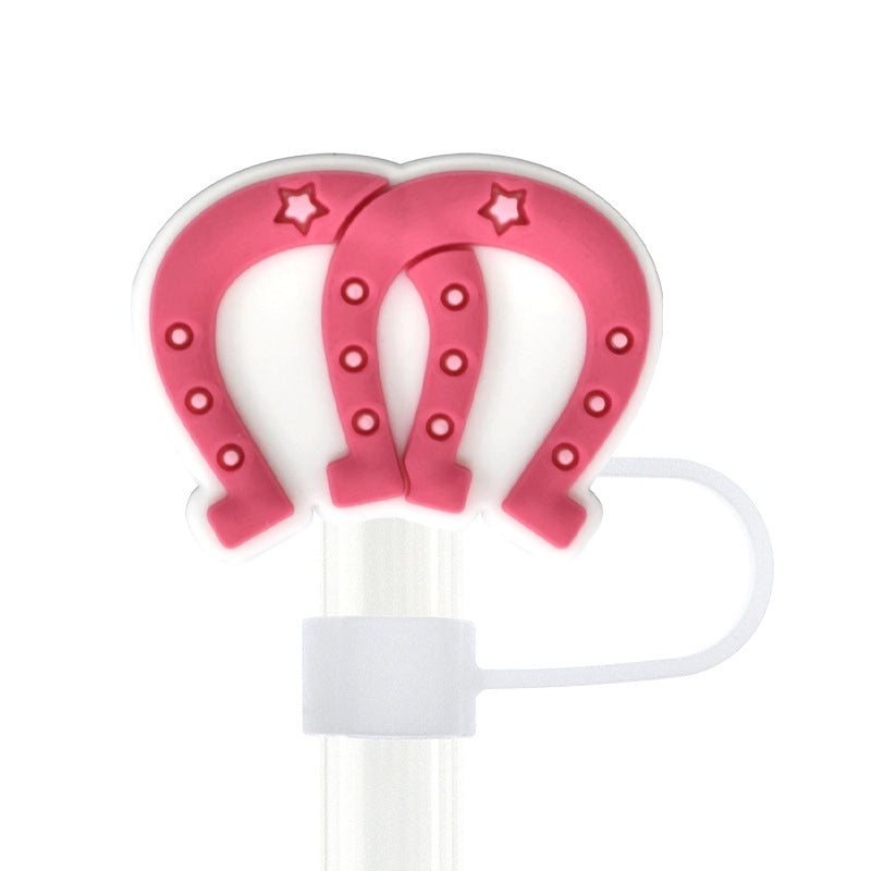 Stylish Letter Silica Gel Straw Cap for Casual and Elegant Look 1 Piece | Drinkware Accessories