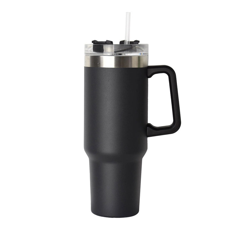 Customized 40oz Stainless Steel Double-layer Insulated Ice Tumbler with Handle for Car | Drinkware & Travel Mugs