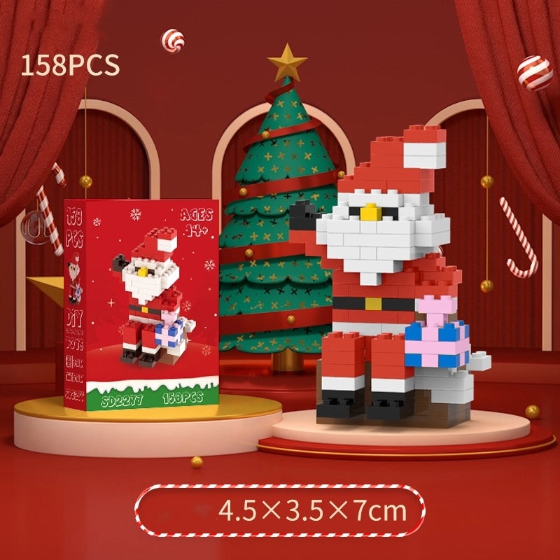 Christmas Mini Diamond Blocks Puzzle Toys Santa Claus & Christmas Tree Building Set|Toys & Games