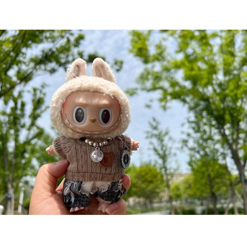 17cm Vinyl Blind Box Doll Pendant for Trendy Vest Sweater Suit | Fashion Accessories