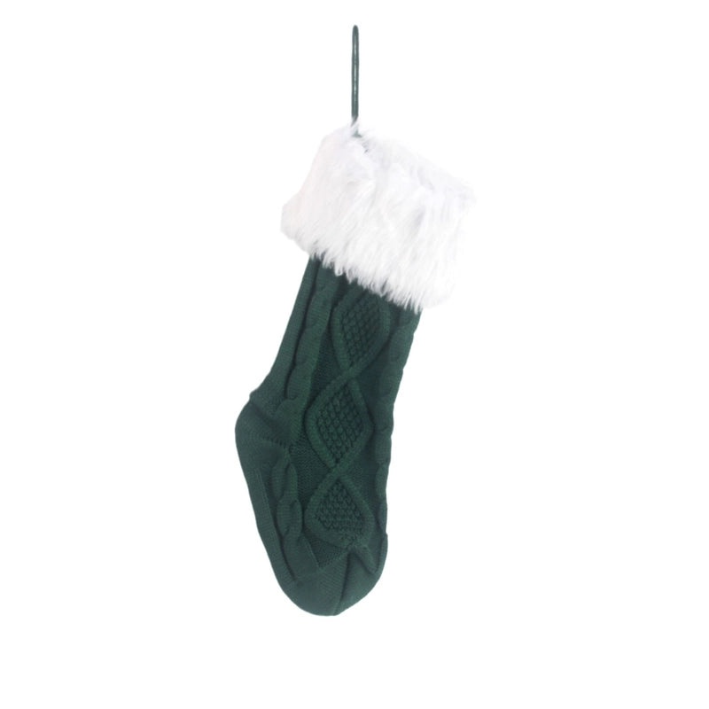 Festive Plush Knitted Christmas Socks for Kids | Holiday Gifts & Decorations