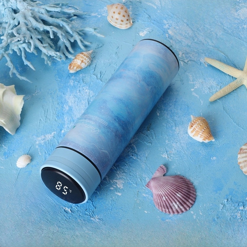 Creative 304 Stainless Steel Vacuum Thermos Cup with Replaceable Battery | Fashion Accessories & Drinkware