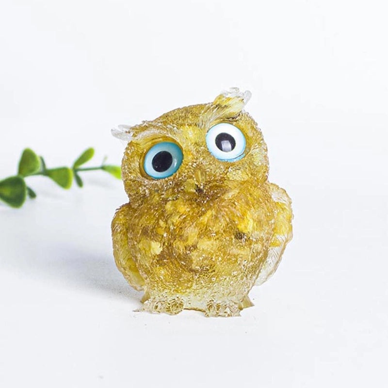 Minimalist Owl Gemstone Agate Decor Crystal Figurines for Home|Home Decor Ornaments