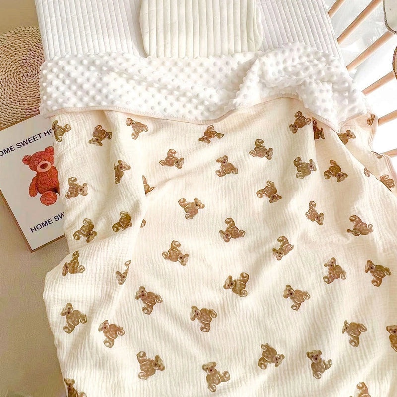 Summer Lightweight Baby Quilt Soft Cotton Gauze Air-conditioning Blanket for Kids | Baby Quilts & Bedding