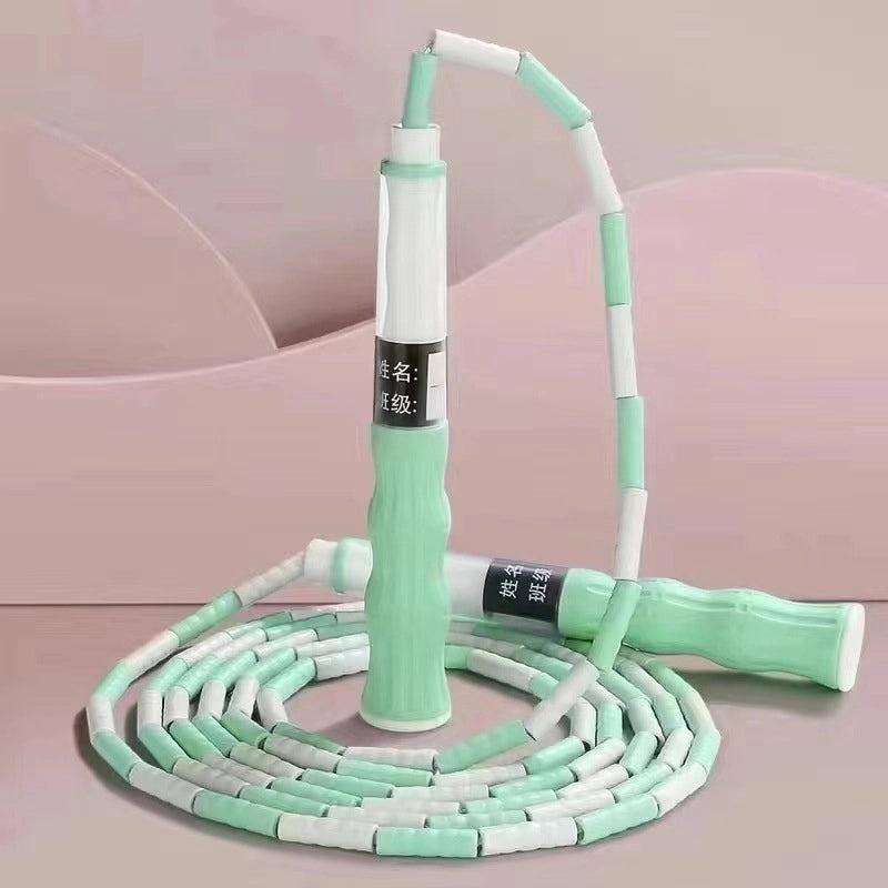 儿童专用运动竹制跳绳 高考小学生幼儿园适用|运动健身器材