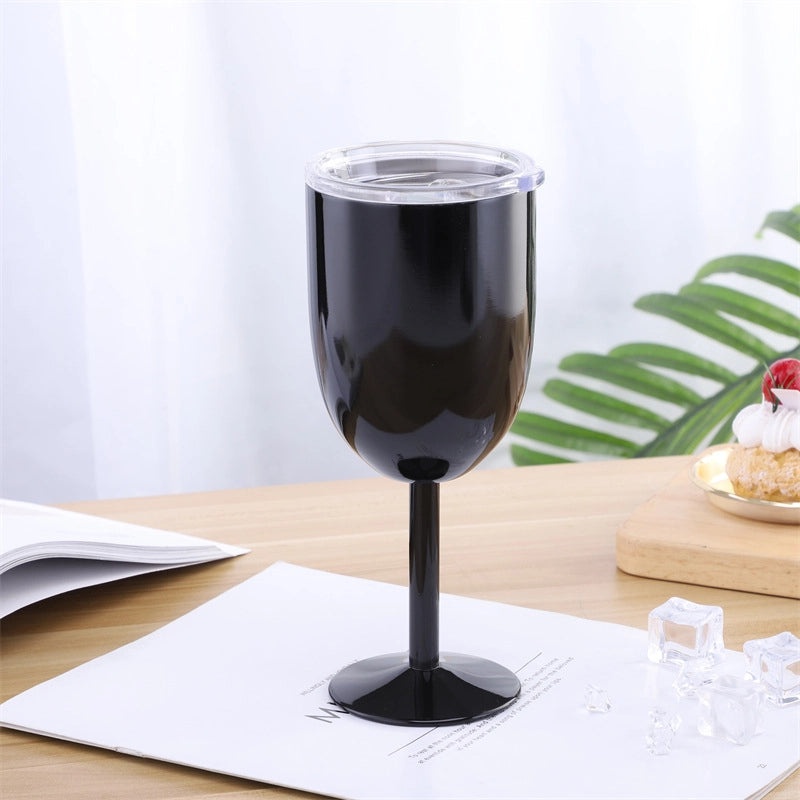 Elegant Solid Color 304 Stainless Steel Wine Glass for Casual Use | Drinkware & Bar Accessories