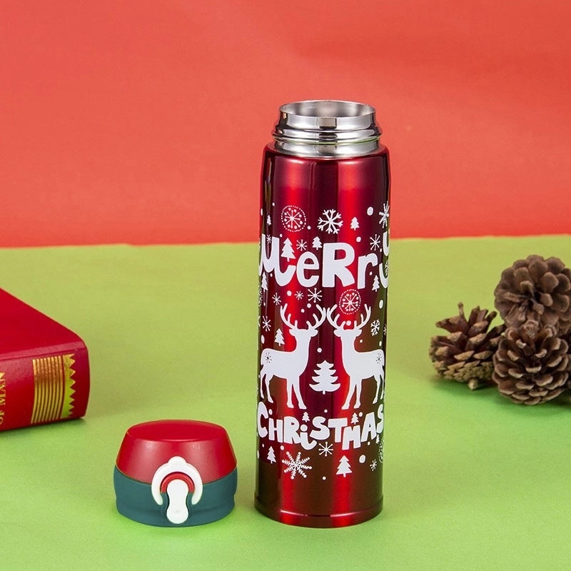 Stylish Stainless Steel Thermos Mug with Letter Design 500ml | Drinkware & Thermoses