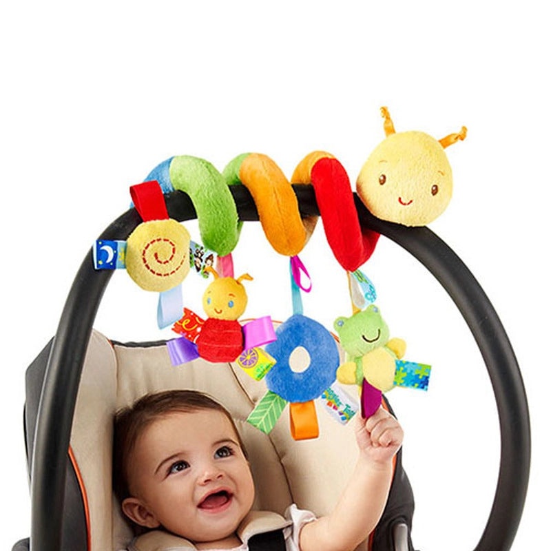 Colorful Plush Rattle Bed Bell Toy for Babies|Baby Toys & Accessories