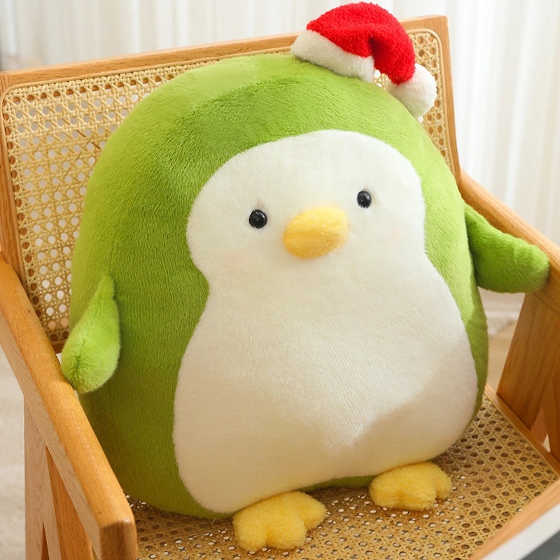 Cute Penguin Plush Toy with Christmas Hat | Holiday Gifts & Plush Toys