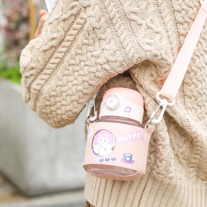 Adorable Cartoon PC Water Bottle 1pc | Drinkware & Accessories