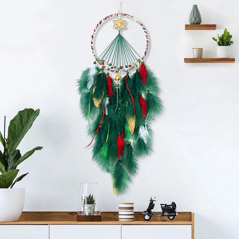 Unisex Festive Christmas Wooden Wall Decor Indoor Hanging Multi-Color