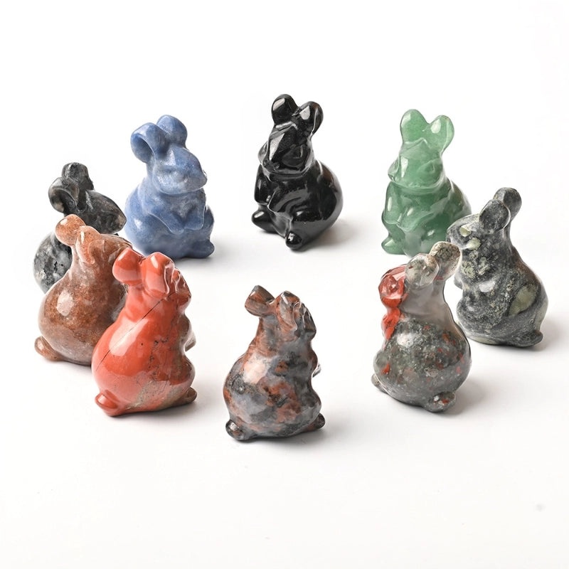 Minimalist Rabbit Crystal Ornament Decorative Artificial Gem Accent|Home Decor