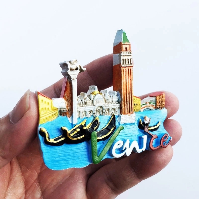 3-Piece Retro Streetwear Color Block Synthetic Resin Magnets Set|Home Decor & Magnets