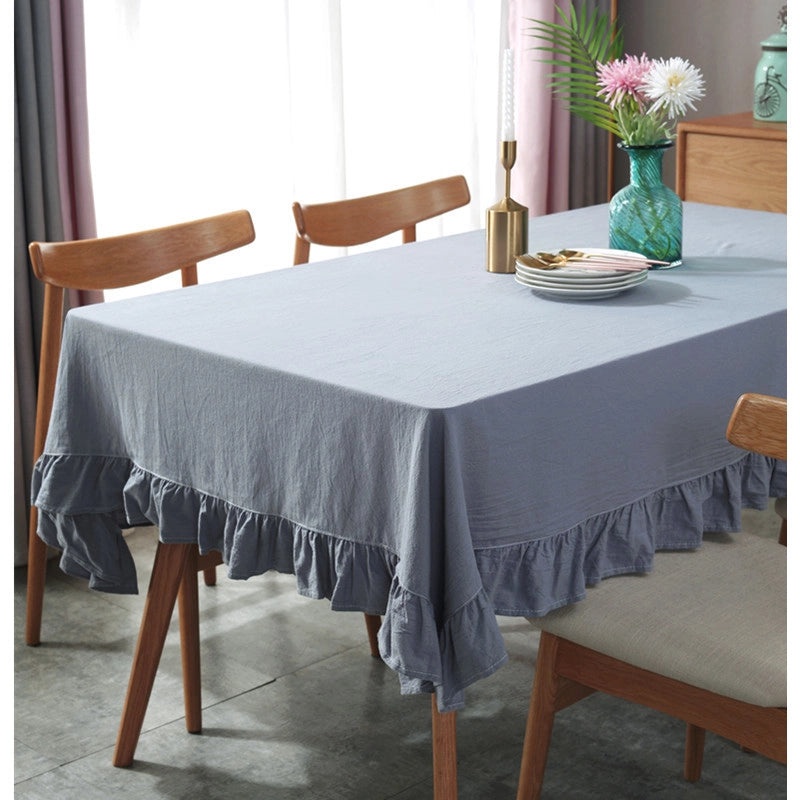 Nordic Cotton Tablecloth Solid Color Minimalist Design|Home & Living/Table Linens/Tablecloths