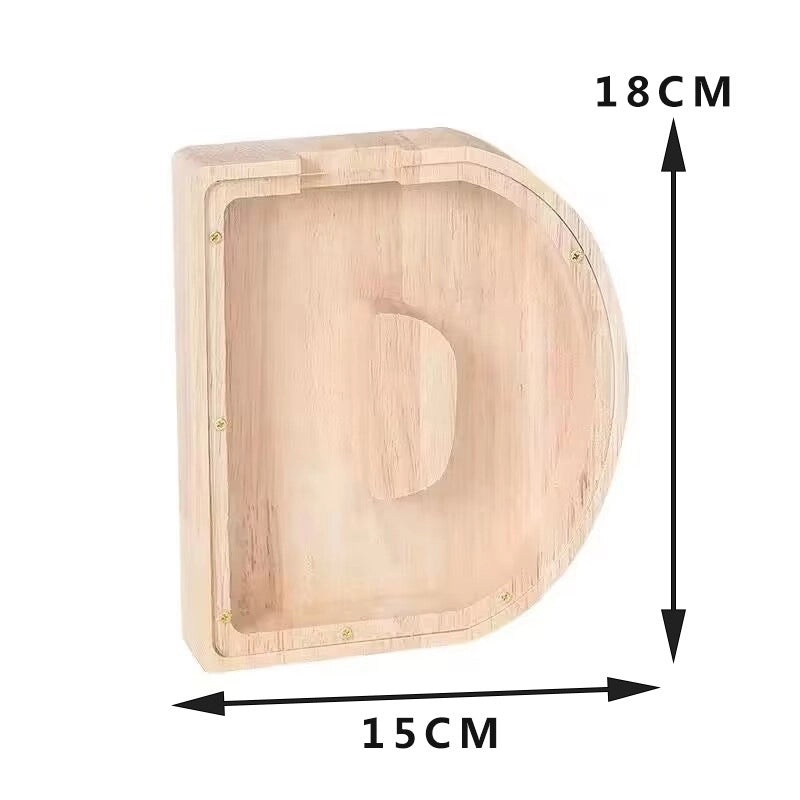 Piggy Bank Wooden Letter Toy for Kids | Educational Wooden Toys