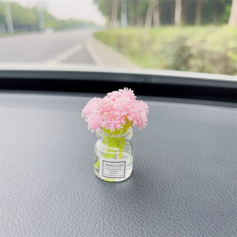 Elegant Minimalist Flower Glass Ornaments for Women|Home Decor Accessories