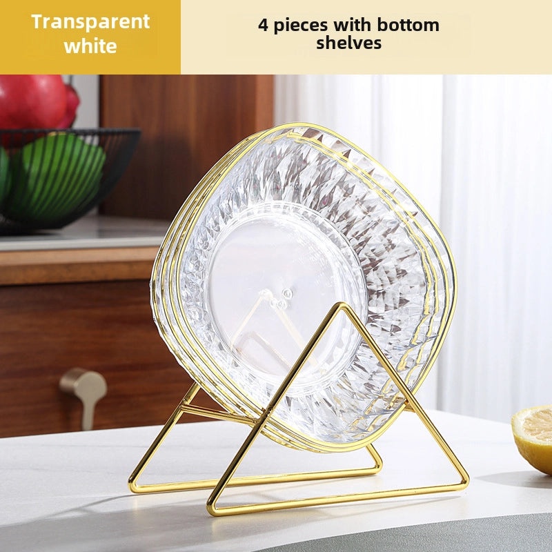 Light Luxury Transparent Premium Bone Dish for Dining Table | Tableware & Dining Accessories