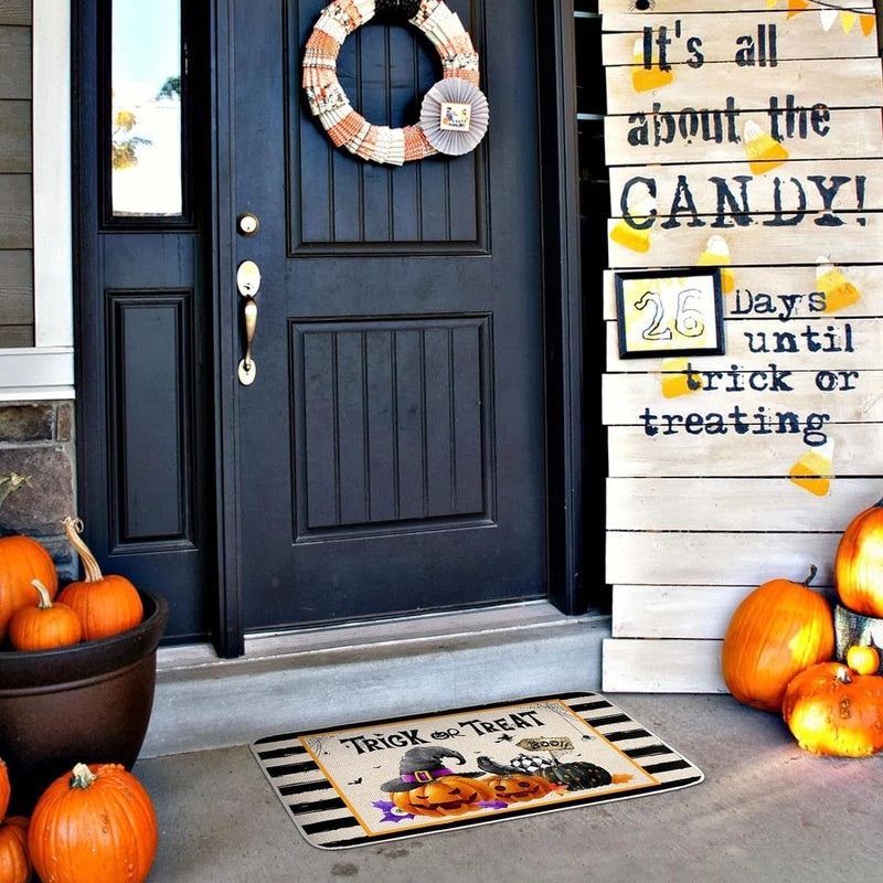 Halloween Pumpkin Polyester Carpet and Bedding Set | Home Decor