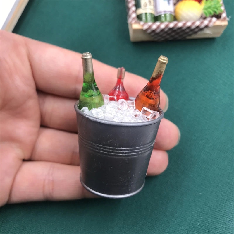 Cute 3D Red Wine Bottle Fruit Wooden Fridge Magnets for Kitchen Decoration|Home & Kitchen Accessories