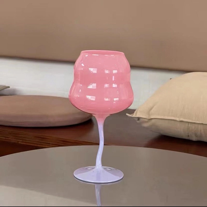 Colorful Glass Wine Tumbler | Drinkware & Bar Accessories