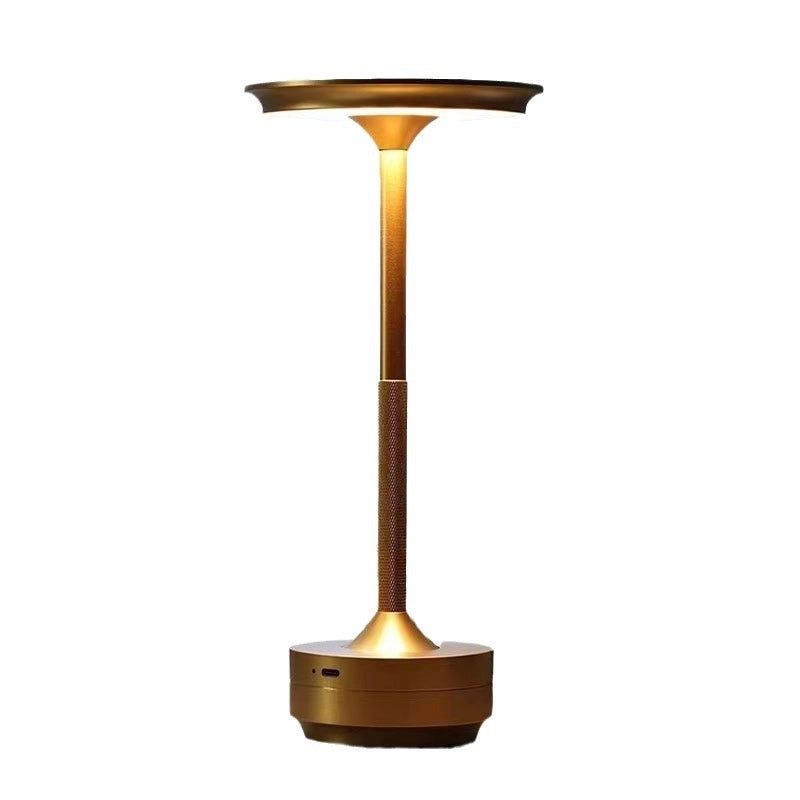 Iron High-leg Outdoor Table Lamp with USB Charging and Touch Control, Three-color Luxury Lighting|Outdoor Lighting