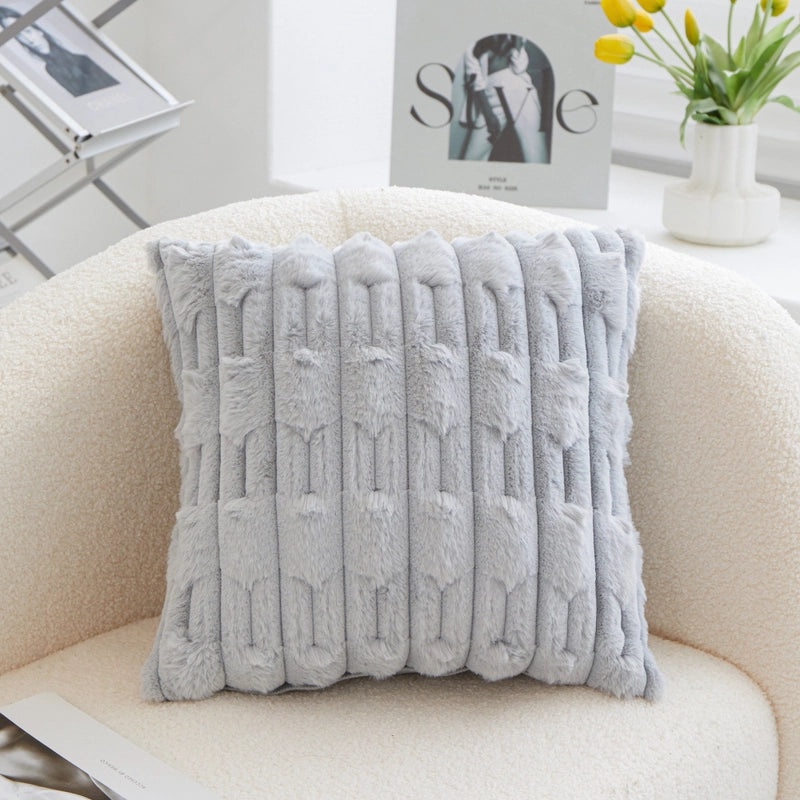 Cozy Minimalist Solid Color PP Cotton Plush Throw Pillow for Home Decor|Home Textile Accessories