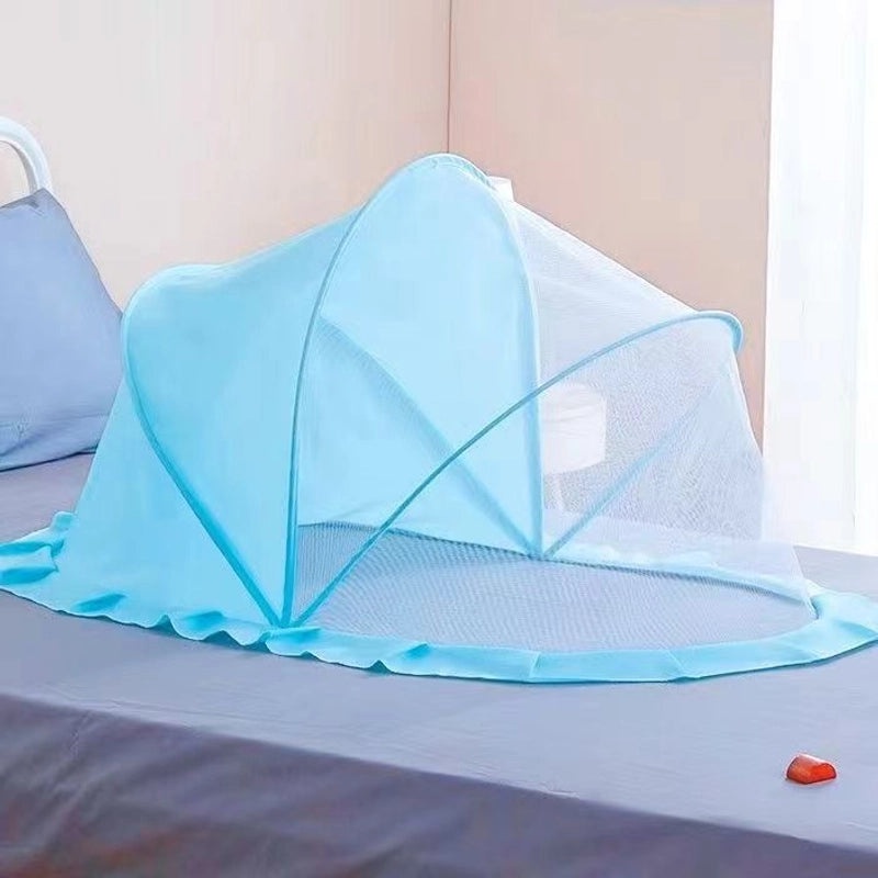 Foldable Baby Mosquito Net | Portable Sun-proof Insect Cover for Kids | Bottomless, Installation-free Children’s Mesh Bag | Baby Accessories