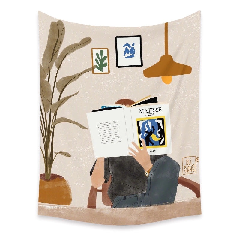 Minimalist Figure Wall Tapestry for Home and Printing Room Decor | Home Decor