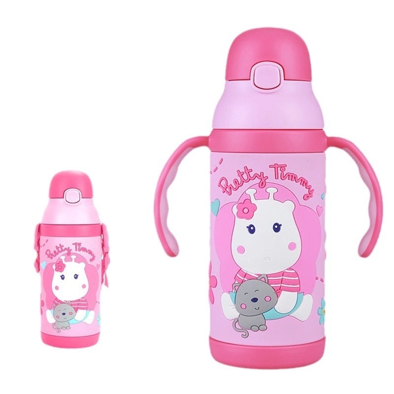 Adorable Cartoon Stainless Steel Insulated Water Bottle|Drinkware & Thermoses