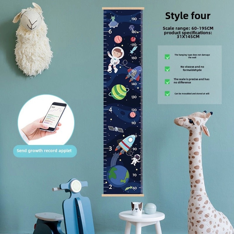 Cartoon Kids Height Chart Wall Decal Removable Baby Growth Sticker Home Measuring Tool|Home & Living > Kids Room Decor
