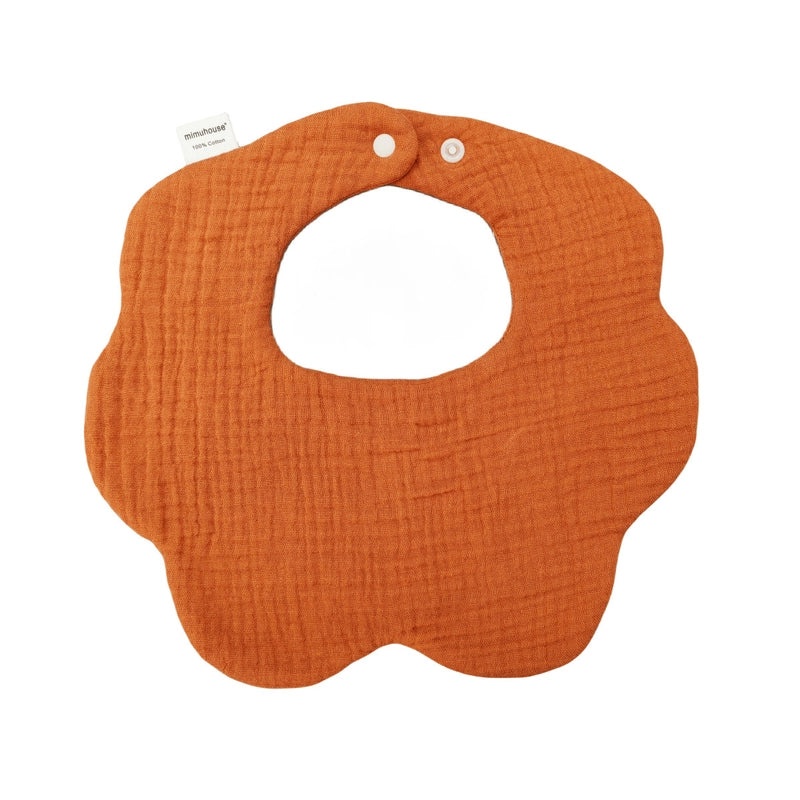 360 Degree Petal Shape Baby Bib Soft Cotton Newborn Saliva Towel Adjustable Infant Drool Bib|Baby Accessories