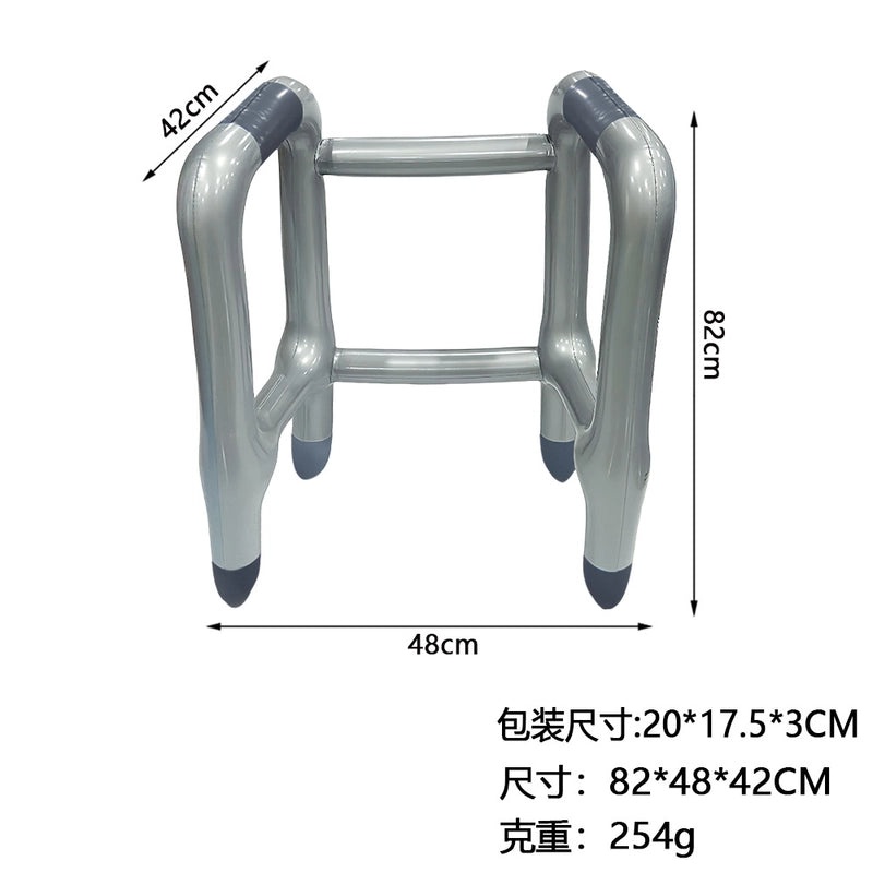 圣诞节派对装饰道具加厚PVC仿真助行器充气互动玩具|节日派对装饰用品