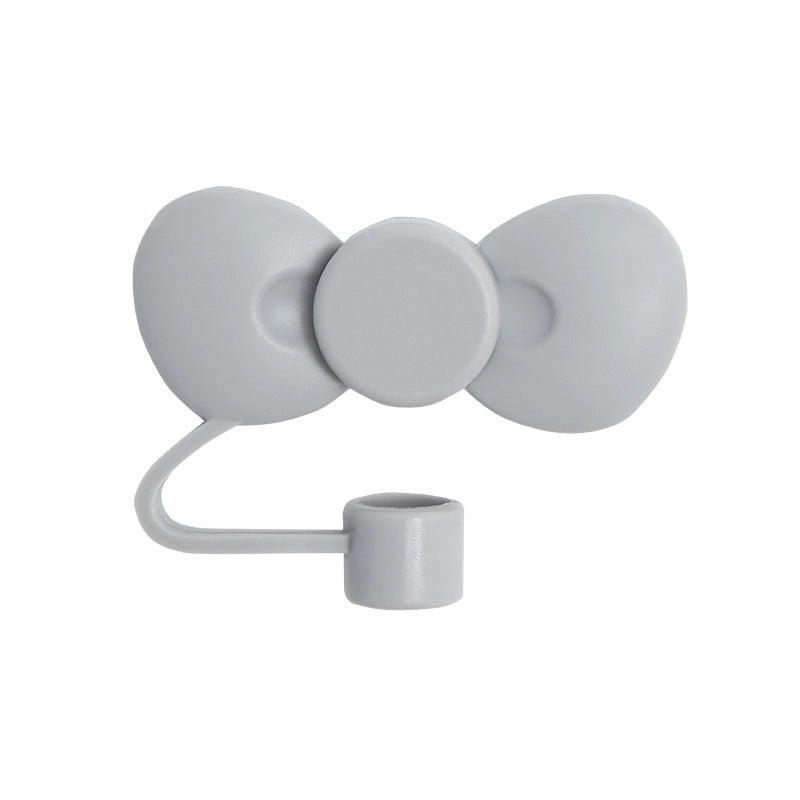 Adorable Bow Knot Silicone Straw Cap 1pc|Straw Accessories