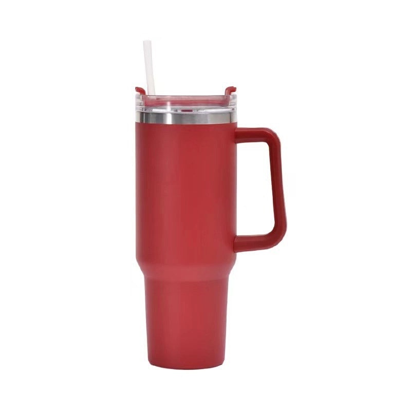 Customized 40oz Stainless Steel Double-layer Insulated Ice Tumbler with Handle for Car | Drinkware & Travel Mugs