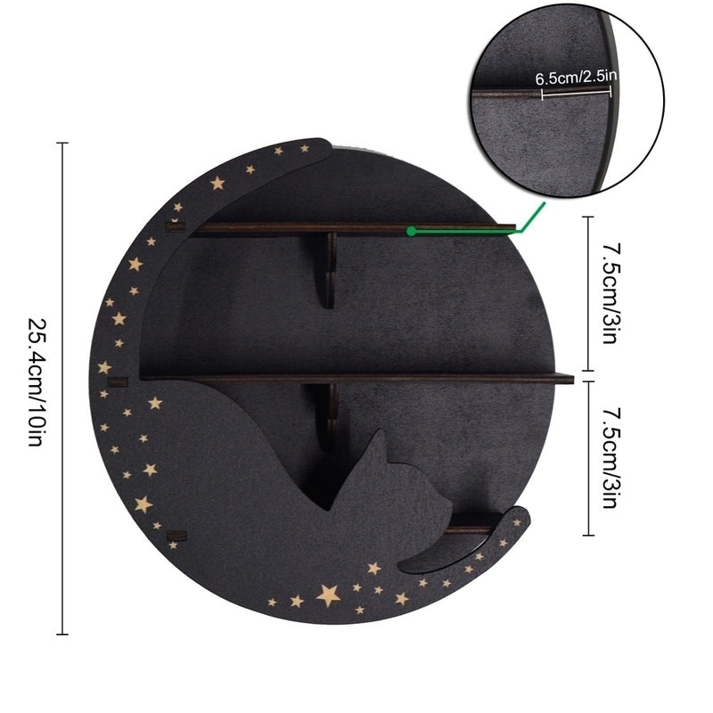 Vintage Moon Basswood Organizer Rack 1 Pc|Home Storage & Organization