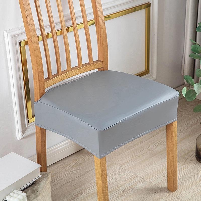 Waterproof PU Double Rubber Band Chair Cushion Cover Oil-proof Simple Design for Hotel Household Restaurant Use|Home & Kitchen Textiles