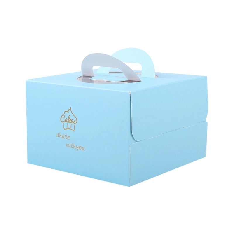 加厚便携生日蛋糕包装盒，适用4寸及6寸蛋糕，烘焙防潮盒|蛋糕包装盒及配件