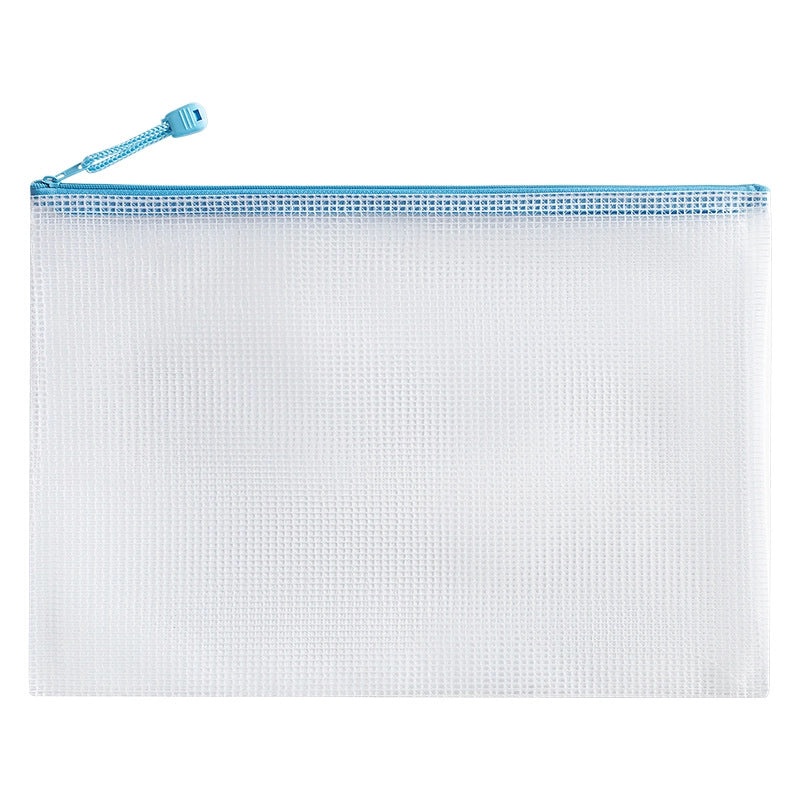 2 Pieces A4 Transparent Waterproof PVC Zipper Storage Bags for Student Subject Organization|Stationery & Office Supplies
