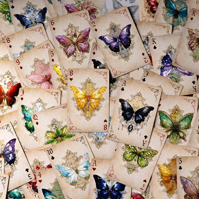 Butterfly Paper Toys Made from Playing Cards|Toys & Games