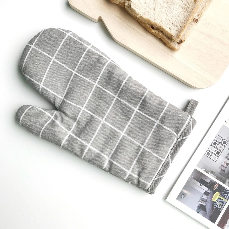 Nordic Style Heat Resistant Oven Gloves Microwave Oven Baking Gloves Anti-scalding Kitchen Gloves|Kitchen Accessories