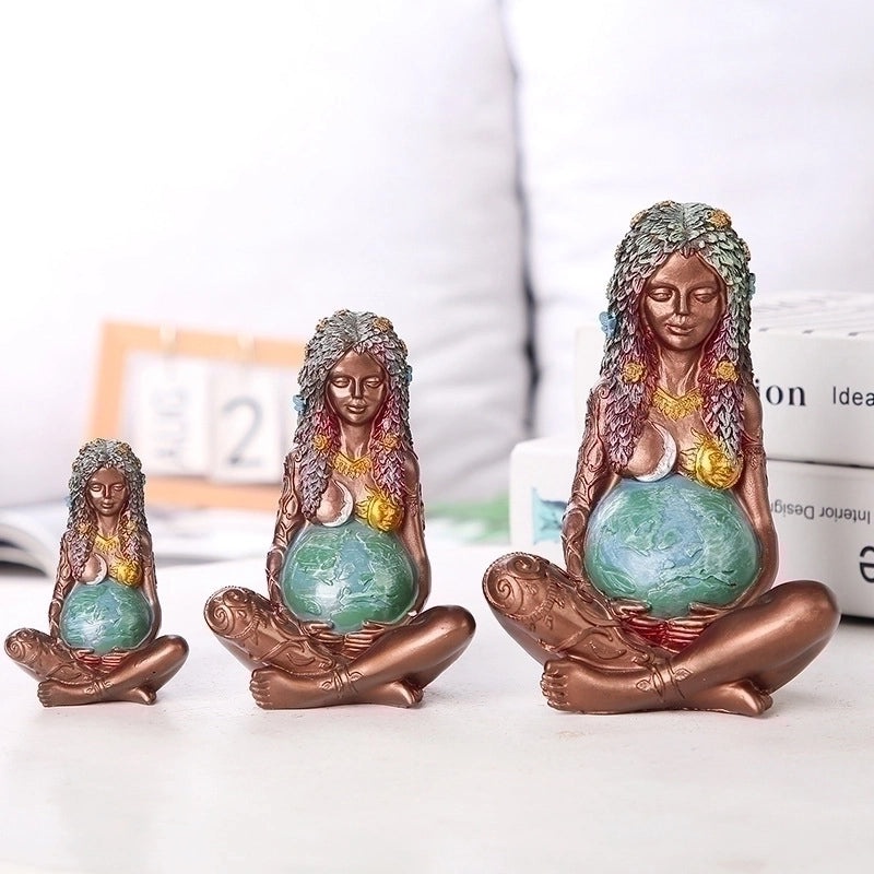 Earth Goddess Resin Figurine | Home Decor & Collectibles