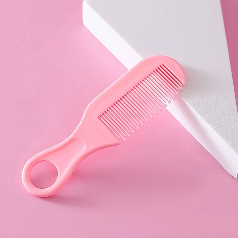 Simple Solid Color Plastic Baby Hair Comb | Baby Care Accessories