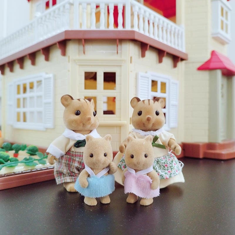 Cute Vinyl Doll Set Featuring Rabbit Squirrel and Bear Figures|Toys & Collectibles