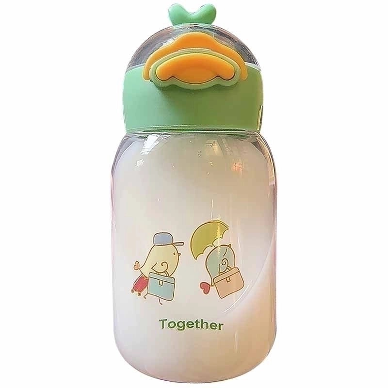 Adorable Duck Design Portable Small Plastic Straw Cup | Drinkware & Travel Cups