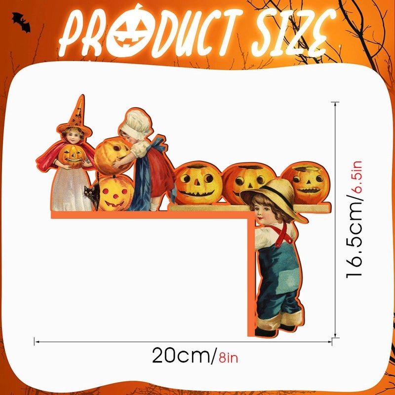 Halloween Pumpkin Wood Hanging Decoration for Fall | Seasonal Home Decor